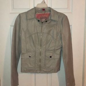 Pleather jacket-tan